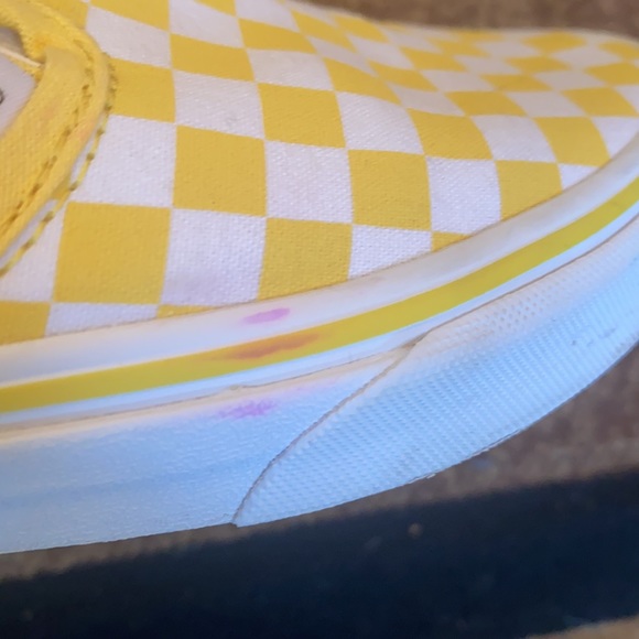 Yellow Checkered Vans - Picture 13 of 13